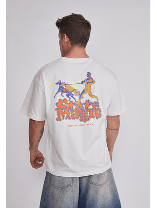 Polera Hombre Magic Perros Crudo Sioux