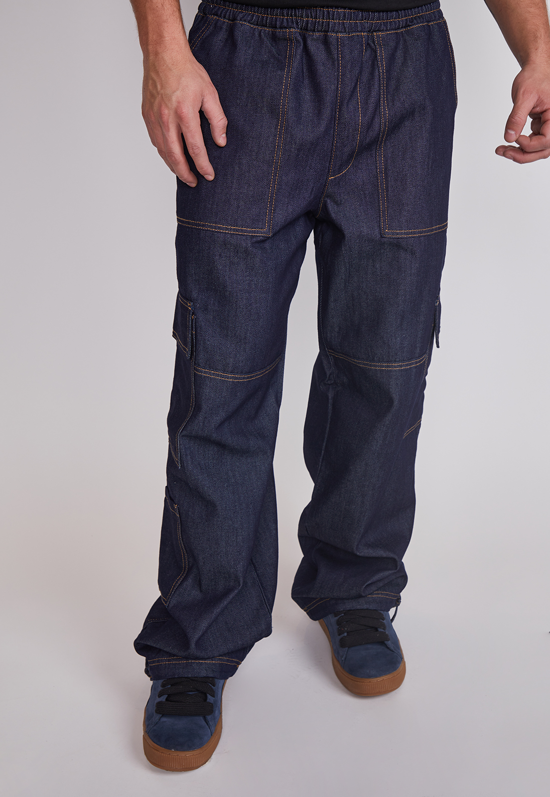 Jeans Hombre Skater Cargo Azul Sioux 1