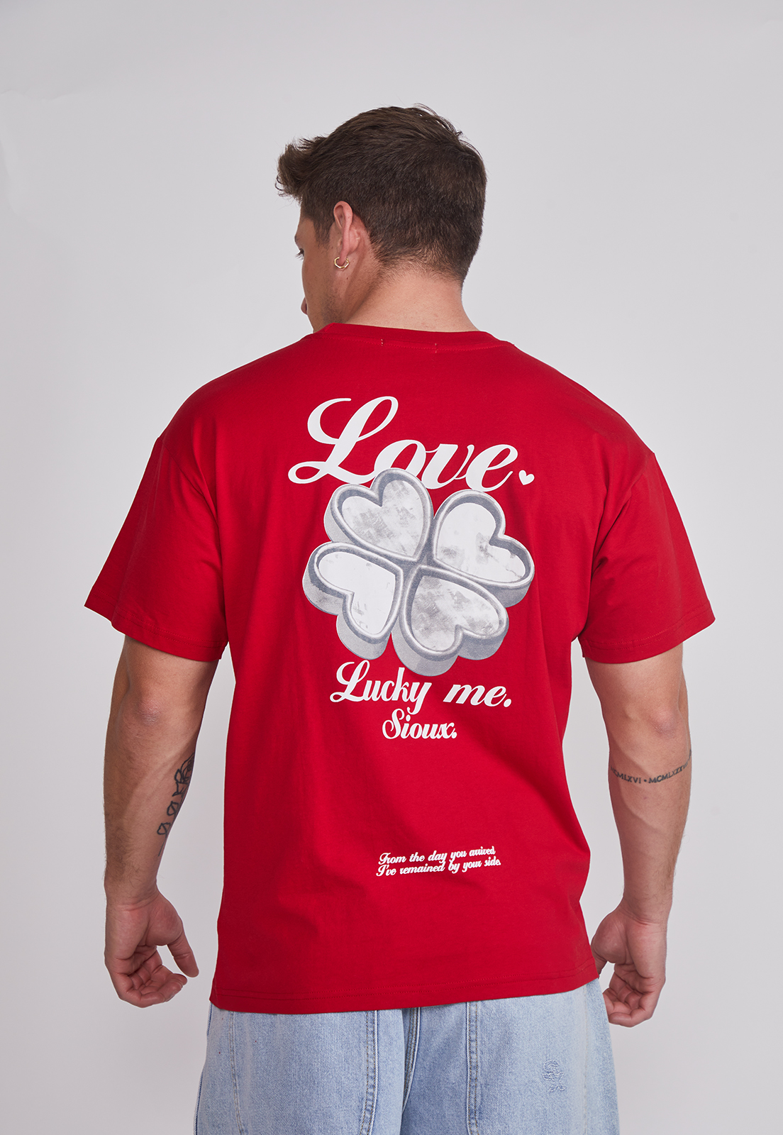 Polera Hombre Lucky Me Rojo Sioux 2