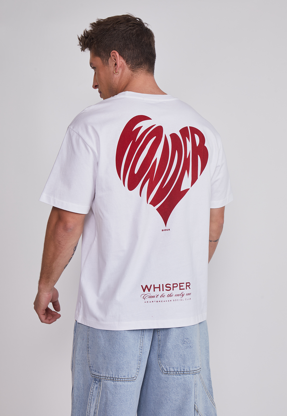 Polera Hombre Flock Rojo Crudo Sioux 4