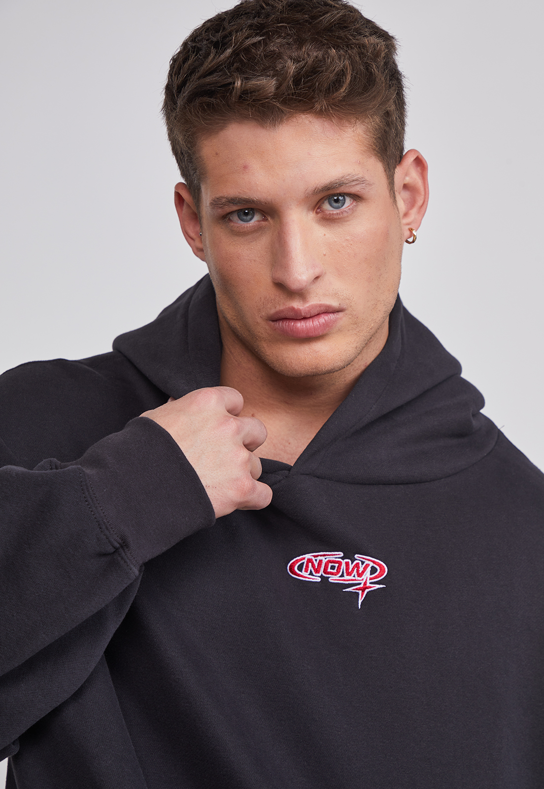 Polerón Hombre Relaxed Bordado Negro Sioux 2