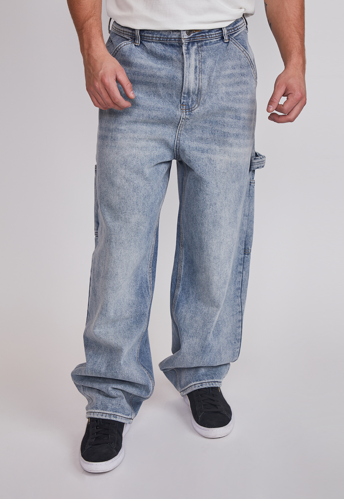 Jeans Hombre Carpintero Celeste Sioux 1