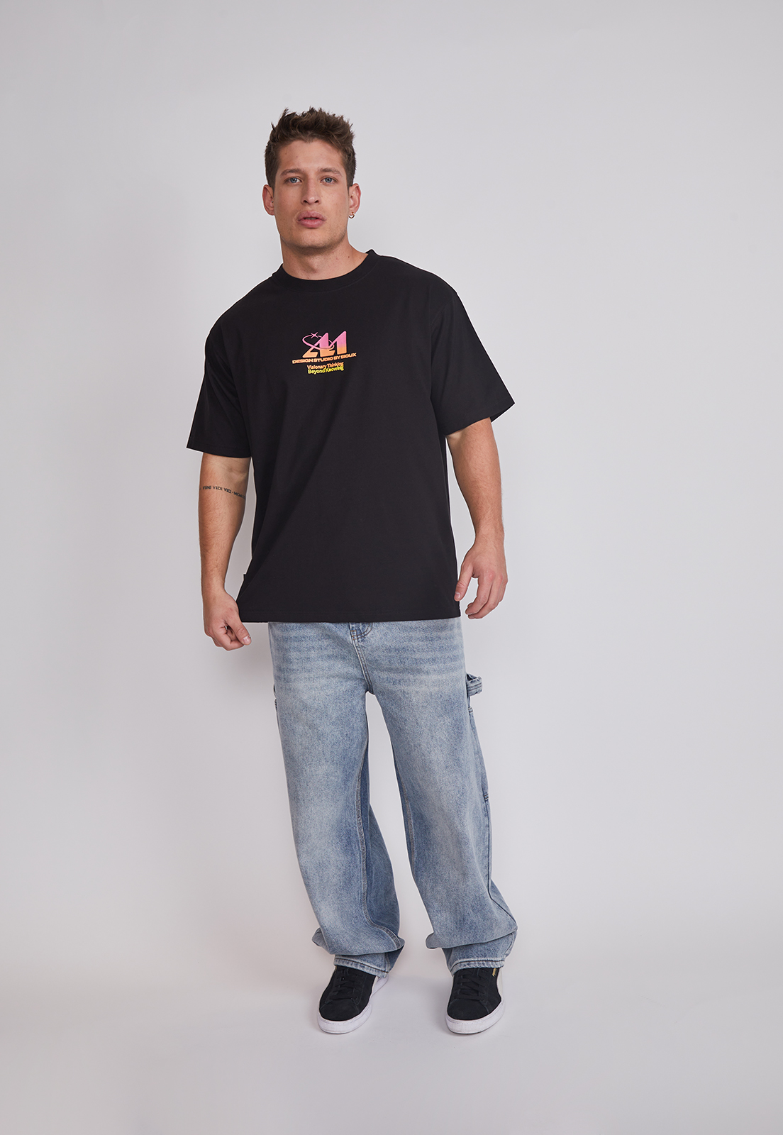 Polera Hombre Visionary Negro Sioux 5