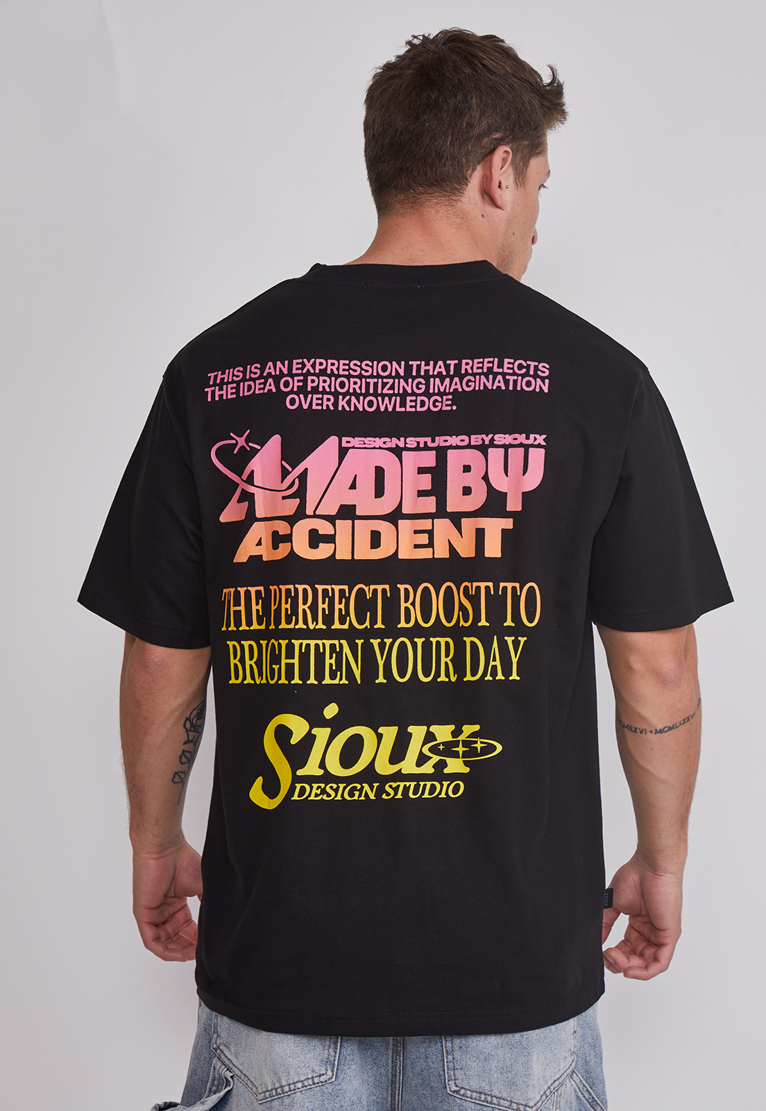 Polera Hombre Visionary Negro Sioux 4