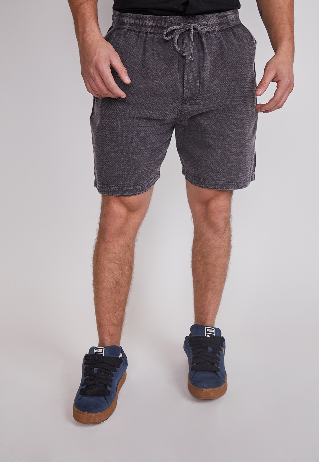 Bermuda Hombre Jogger Fit Gris Sioux 1