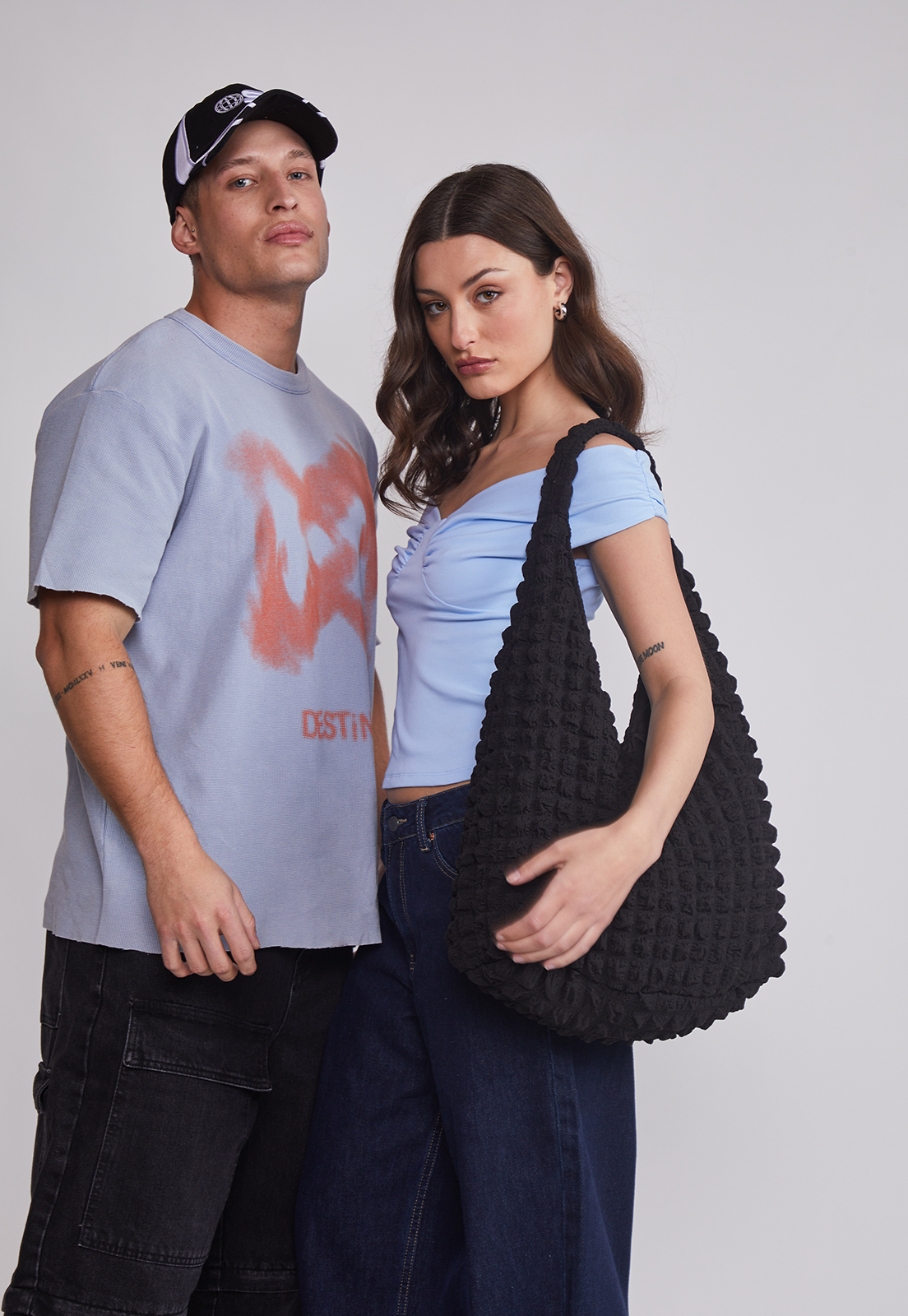 Cartera Shopper Acolchada Negro Sioux 4