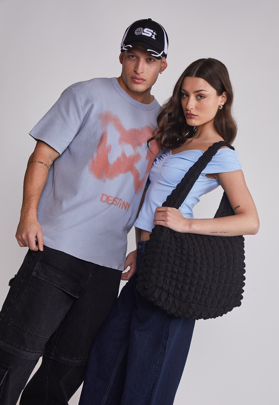 Cartera Shopper Acolchada Negro Sioux 2