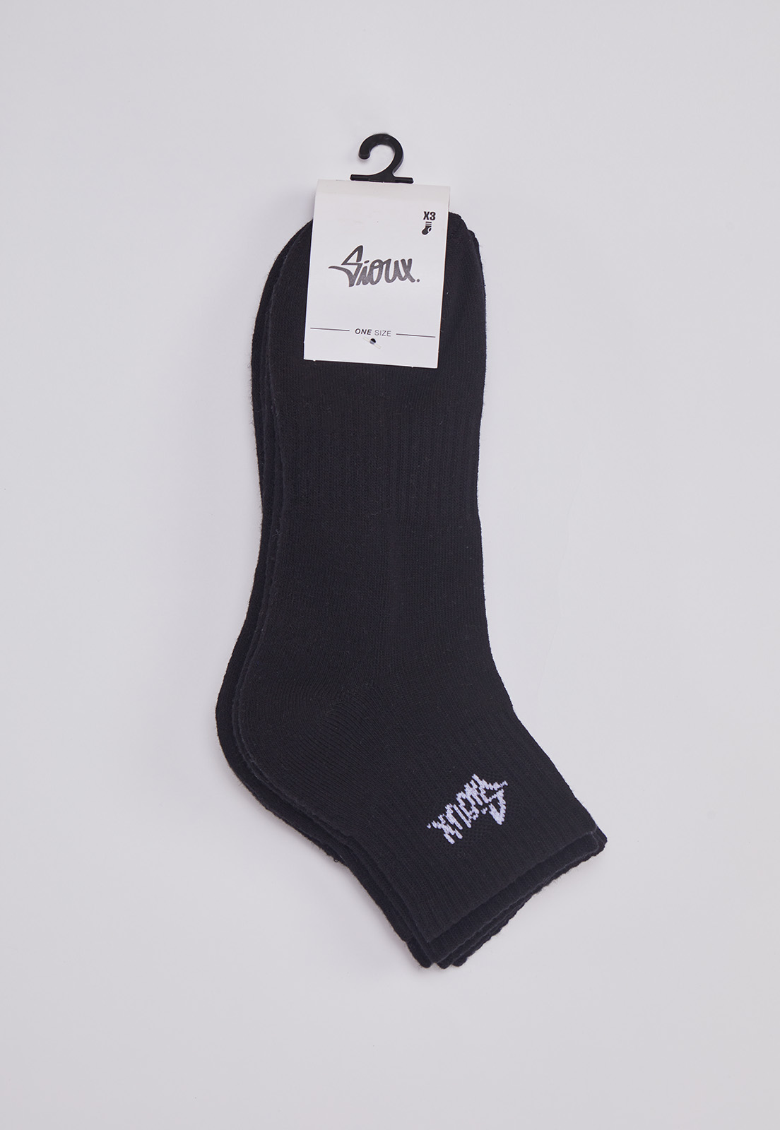 Calcetin Sport Tripack Negro Sioux 2