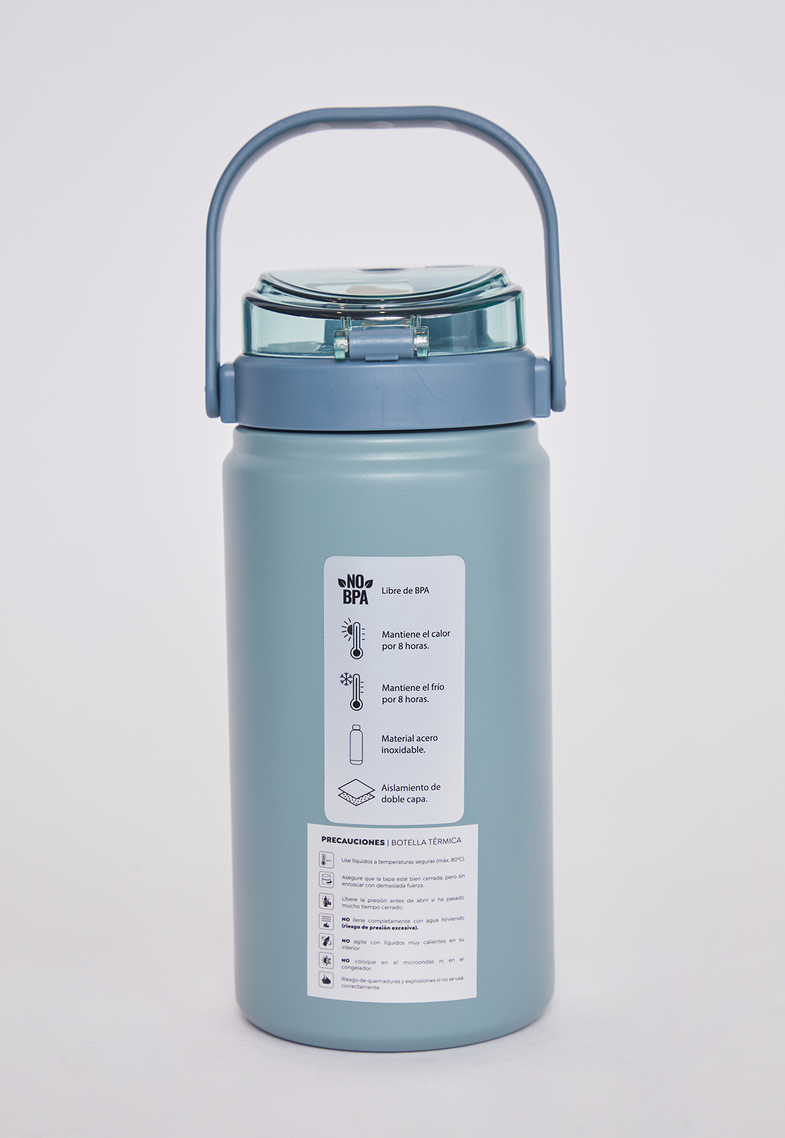 Botella Con Bombilla Verde Sioux 1000 ML 2