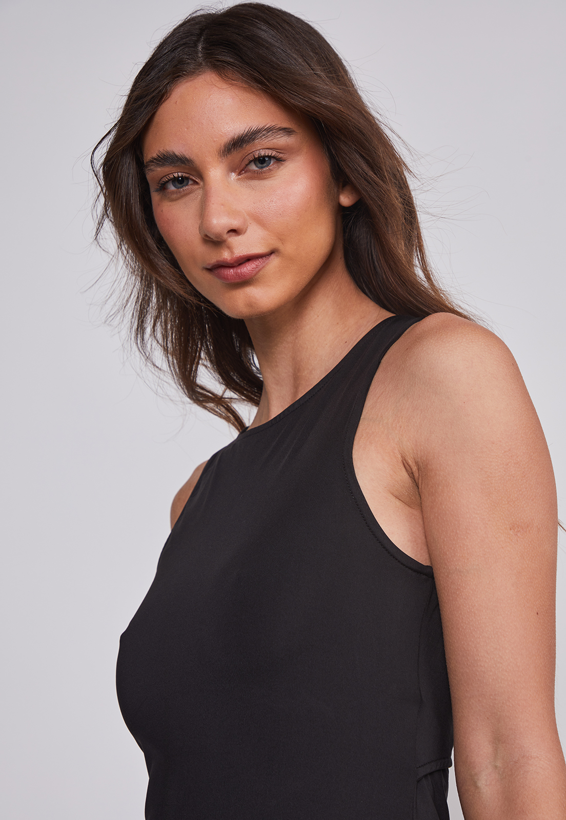 Vestido Mujer Largo Ajustado Negro Sioux 3