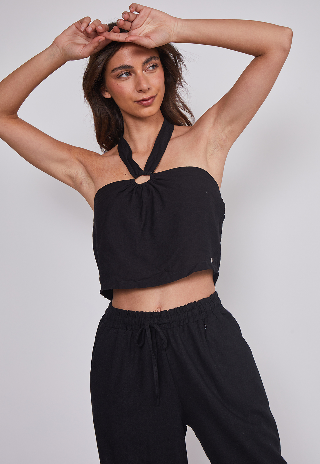 Peto Mujer Amarra Cuello Negro Sioux 2