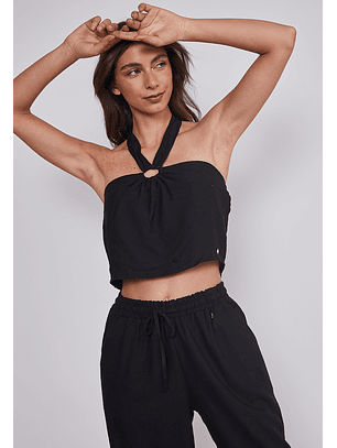 Peto Mujer Amarra Cuello Negro Sioux