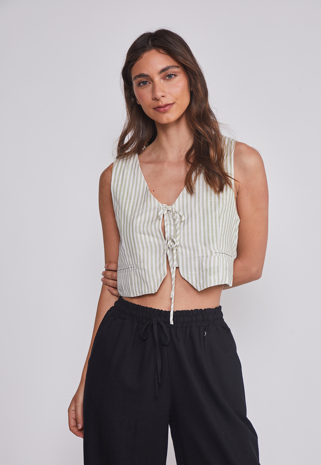 Chaqueta Mujer Lazos Verde Sioux 1