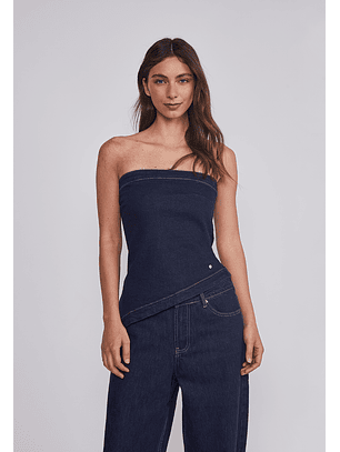 Peto Mujer Denim asimétrico Azul Sioux