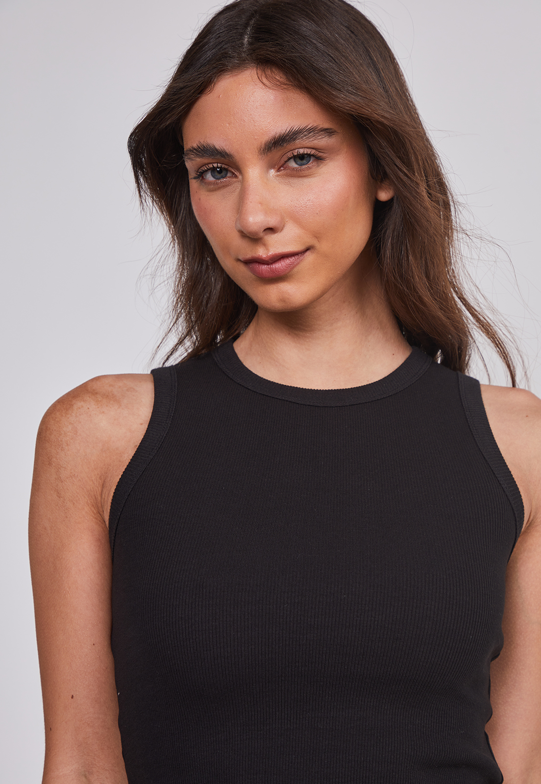 Peto Mujer Rib Ajustado Negro Sioux 5