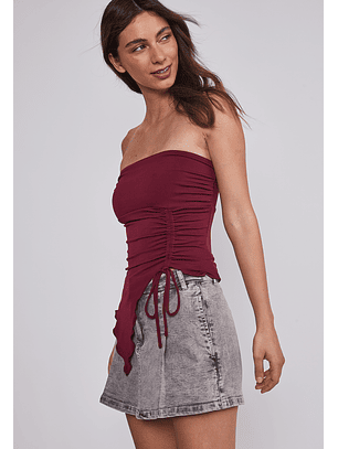 Peto Mujer Recogido asimétrico Burdeo Sioux