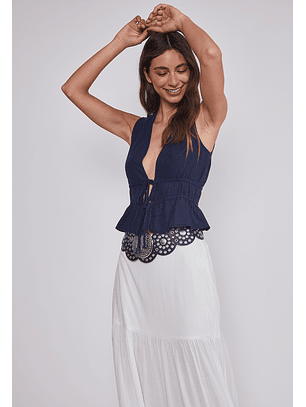 Falda Mujer Larga Boho Crudo Sioux