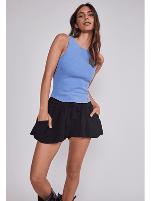 Short Mujer Viscosa Liviano Negro Sioux