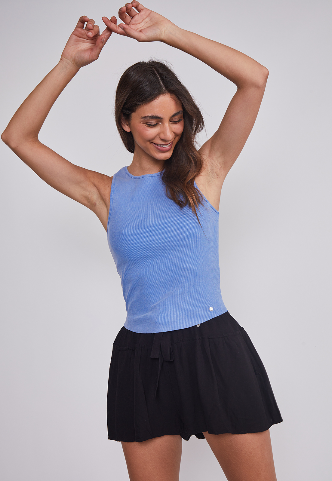 Peto Mujer Acid Wash Azul Sioux 2