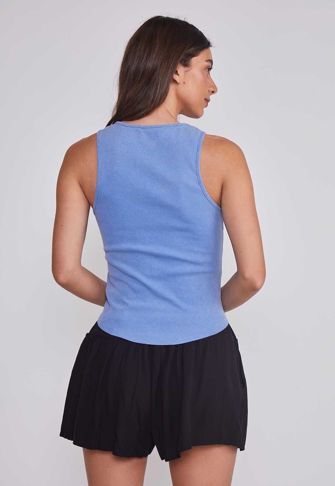 Peto Mujer Acid Wash Azul Sioux 4