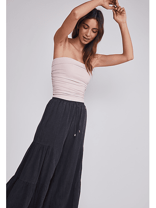 Pantalón Mujer Extra Wide Leg Negro Sioux