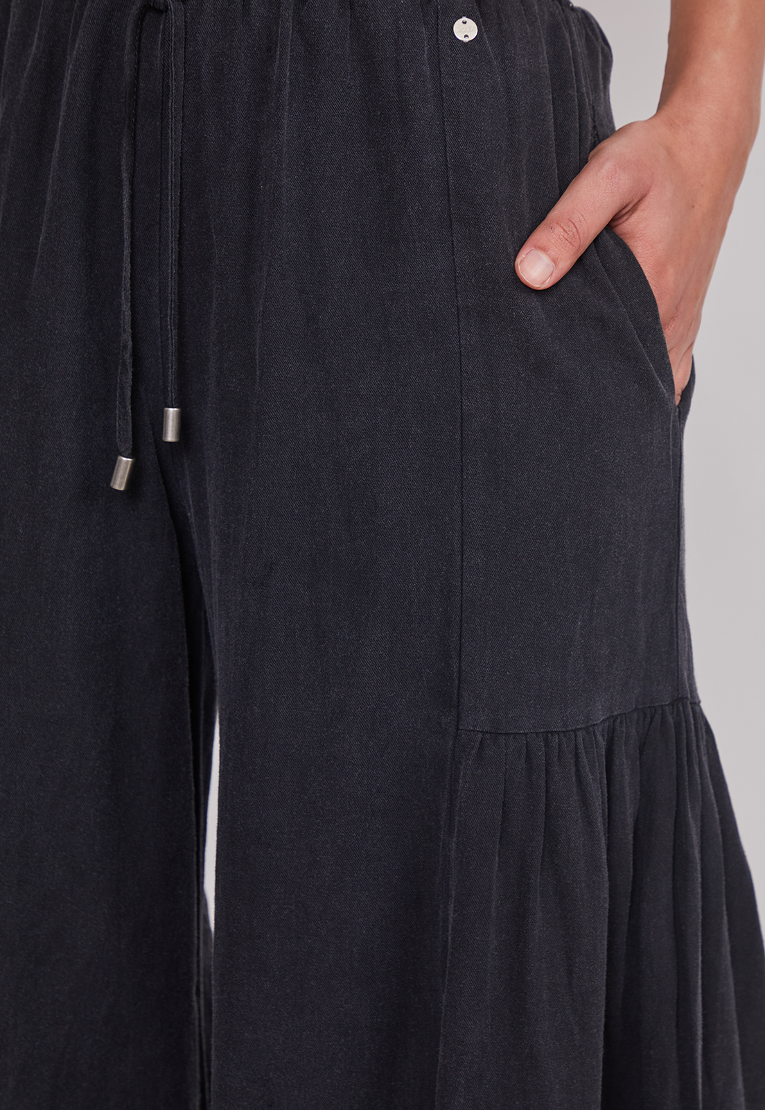 Pantalón Mujer Extra Wide Leg Negro Sioux 3