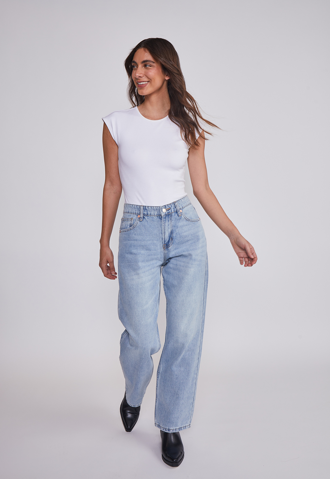 Body Mujer Espalda Brillos Blanco Sioux 6