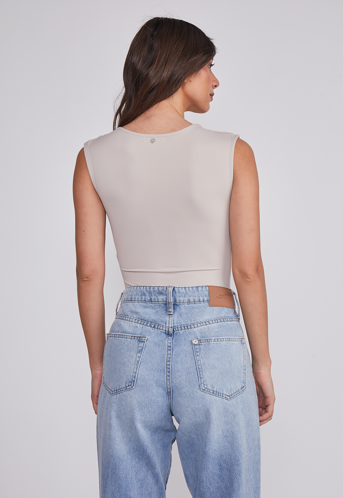 Body Mujer Recogido Cintura Beige Sioux 4
