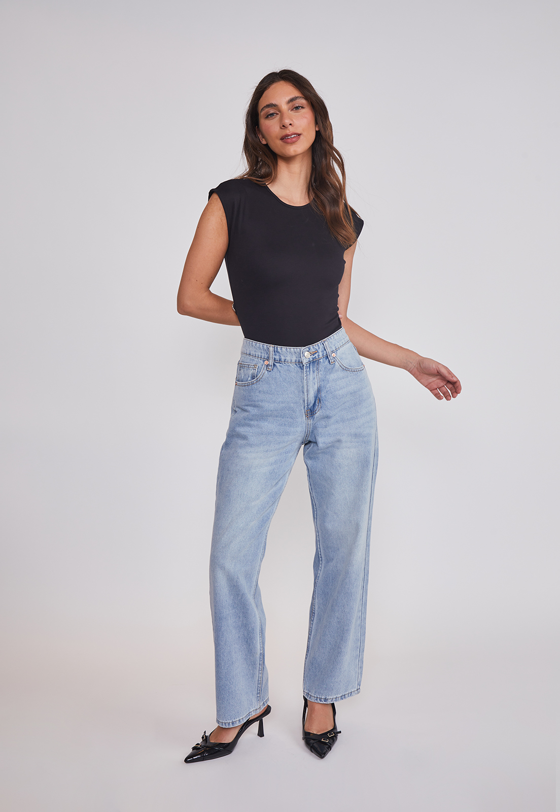 Body Mujer Espalda Brillos Negro Sioux 6