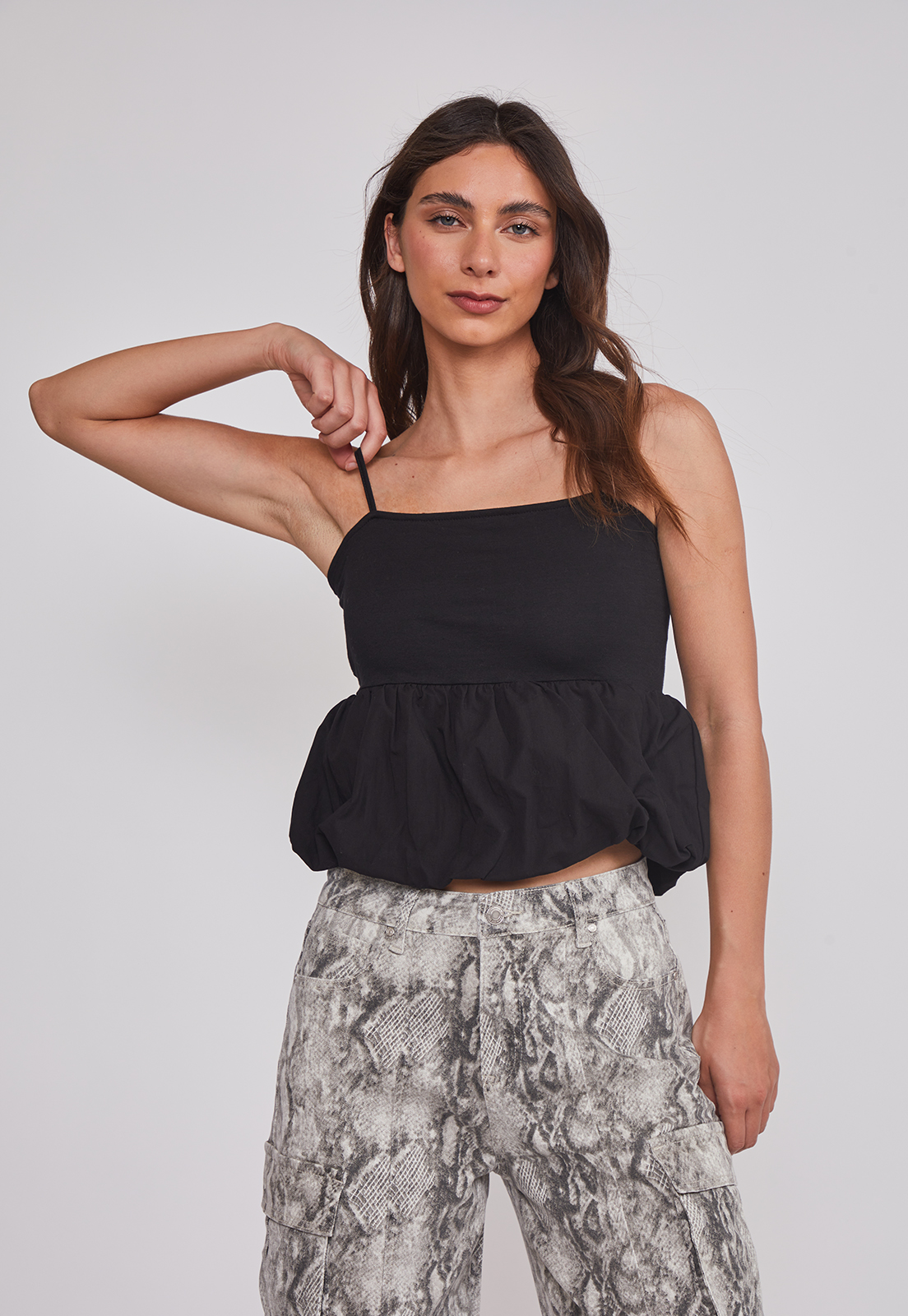 Peto Mujer Silueta Globo Negro Sioux 1