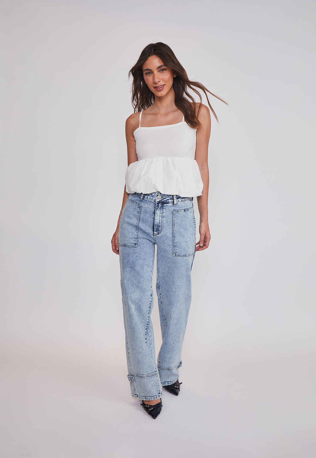 Peto Mujer Silueta Globo Blanco Sioux 3