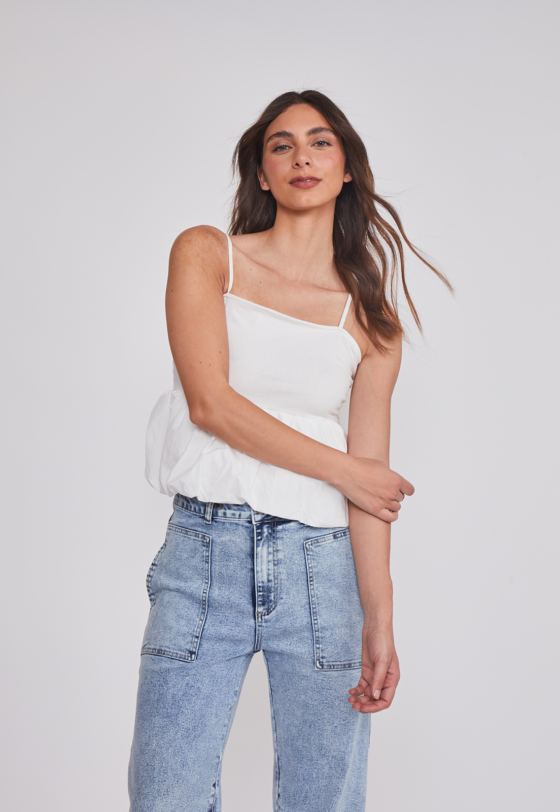 Peto Mujer Silueta Globo Blanco Sioux 1