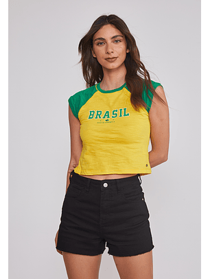 Polera Mujer Países Amarillo Sioux