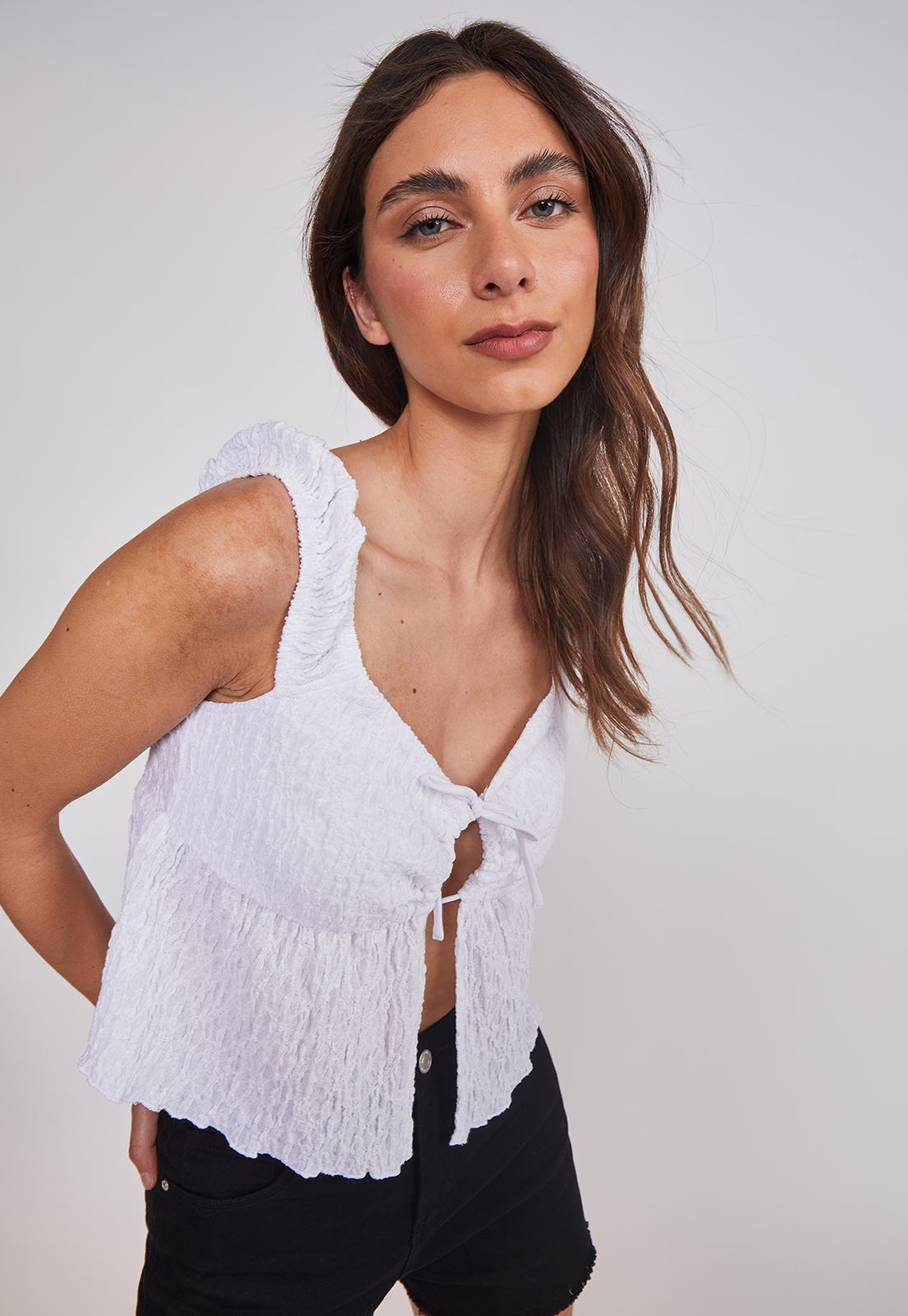 Peto Mujer Romantic Lazo Blanco Sioux 5