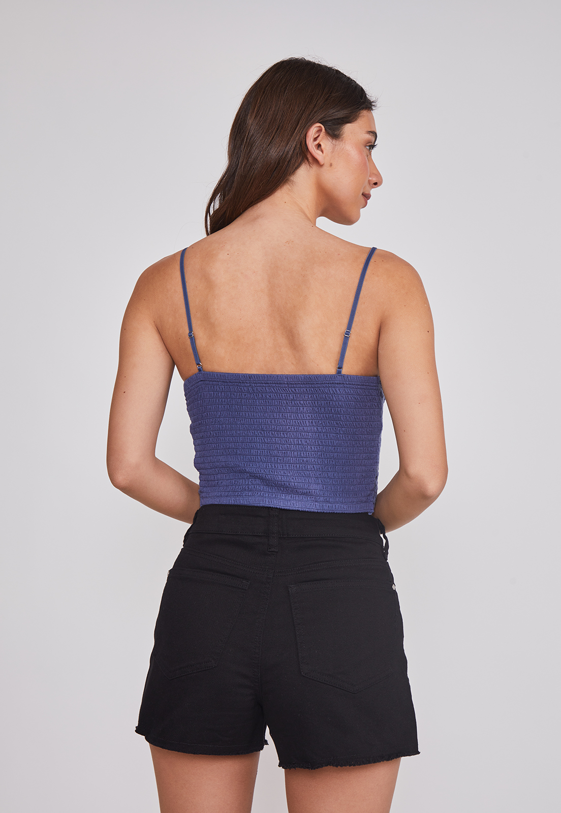 Peto Mujer Tejido Flor Azul Sioux 4