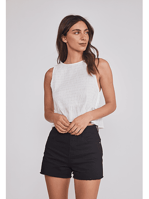 Peto Mujer Panal Lazos Blanco Sioux