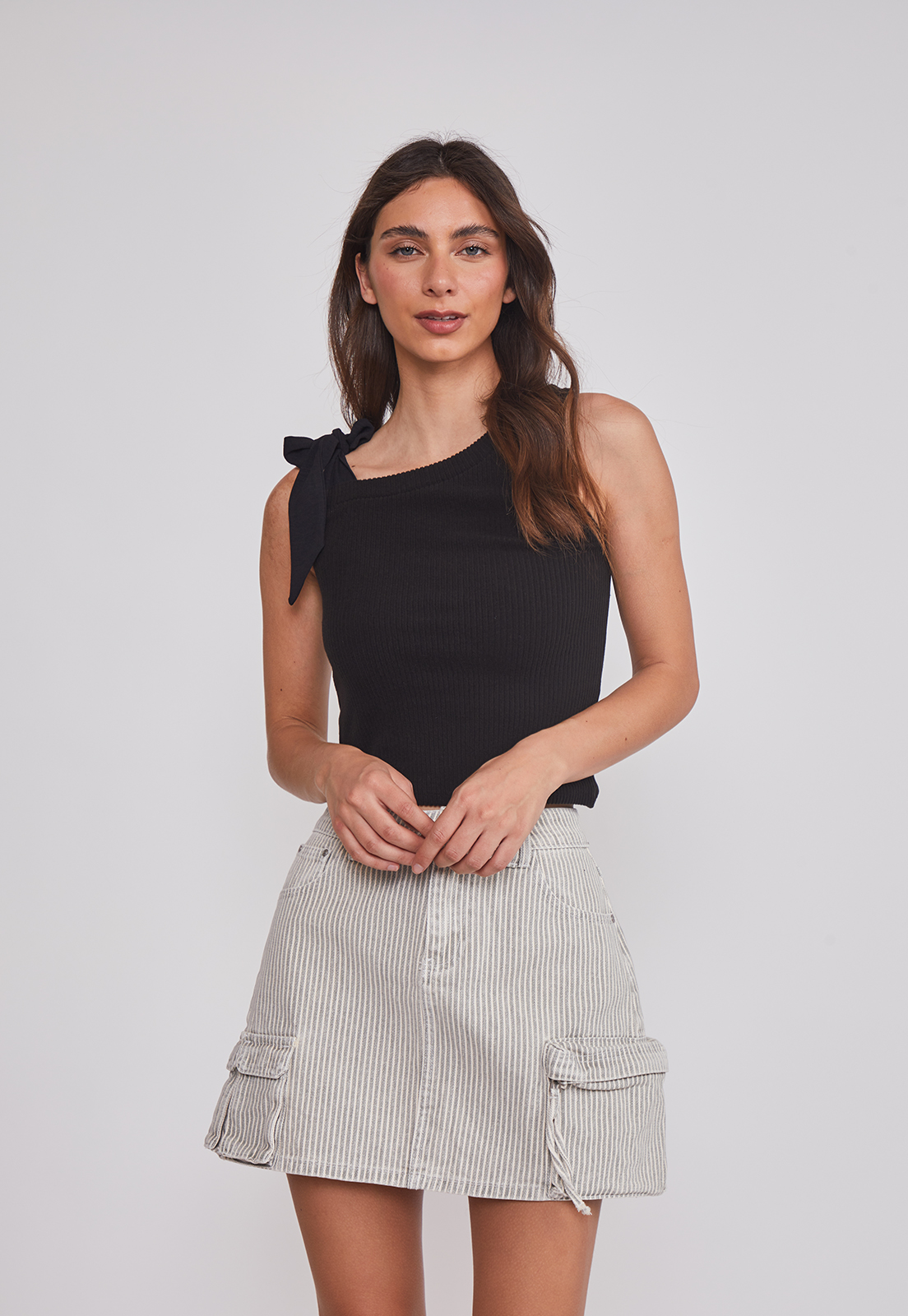 Peto Mujer Hombro Lazo Negro Sioux 1