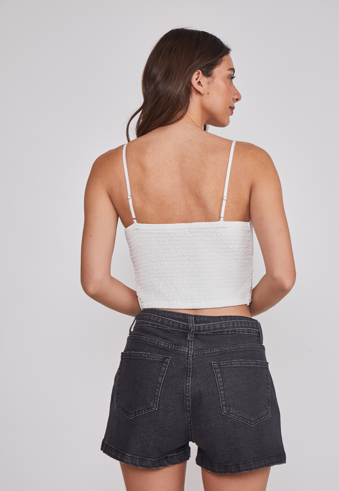 Peto Mujer Tejido Flor Blanco Sioux 4