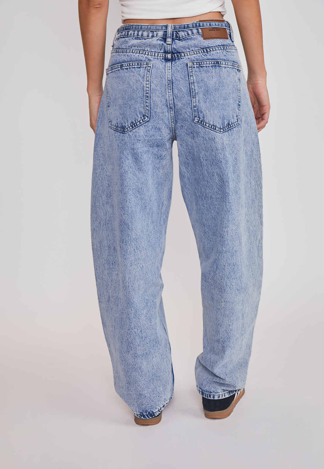 Jeans Mujer Balloon Lazo Azul Sioux 4