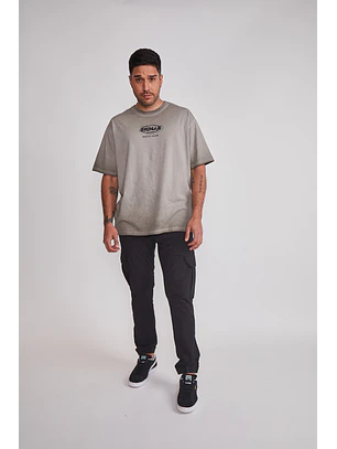 Pantalón Hombre Jogger Cargo Negro Sioux