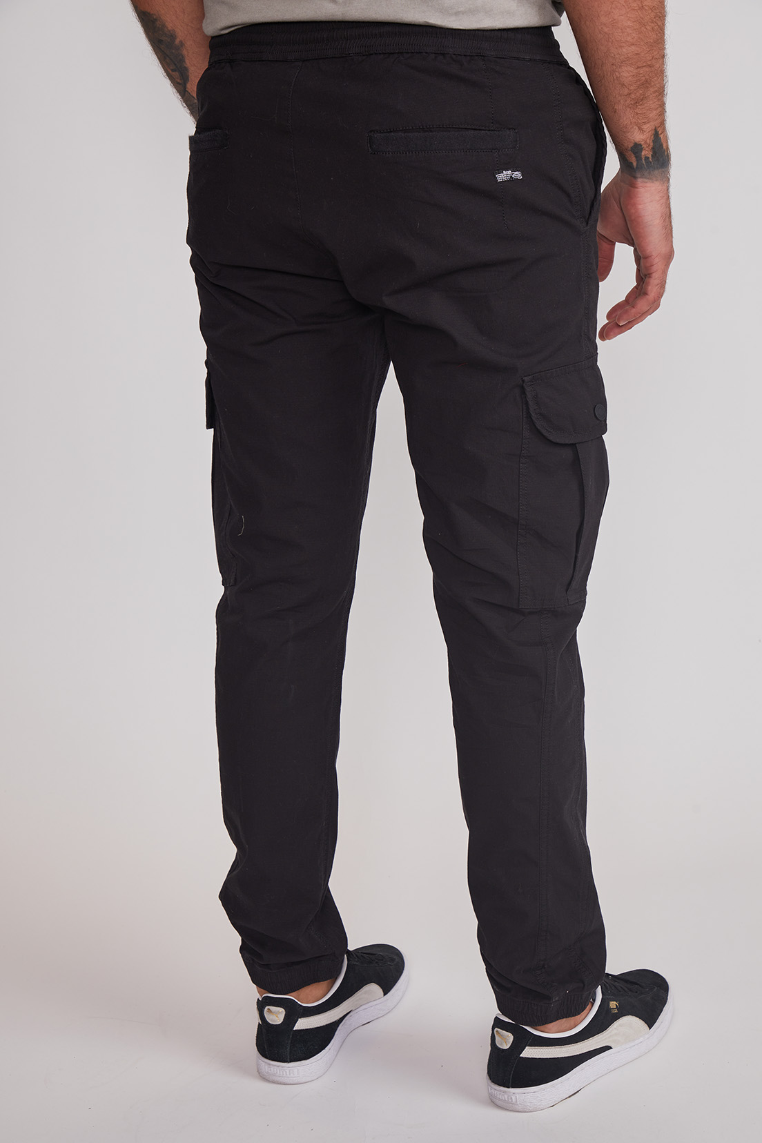 Pantalón Hombre Jogger Cargo Negro Sioux 2