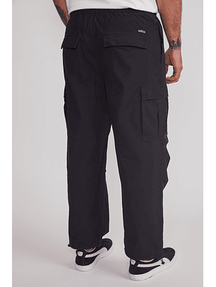 Pantalón Hombre Cargo Parachute Negro Sioux