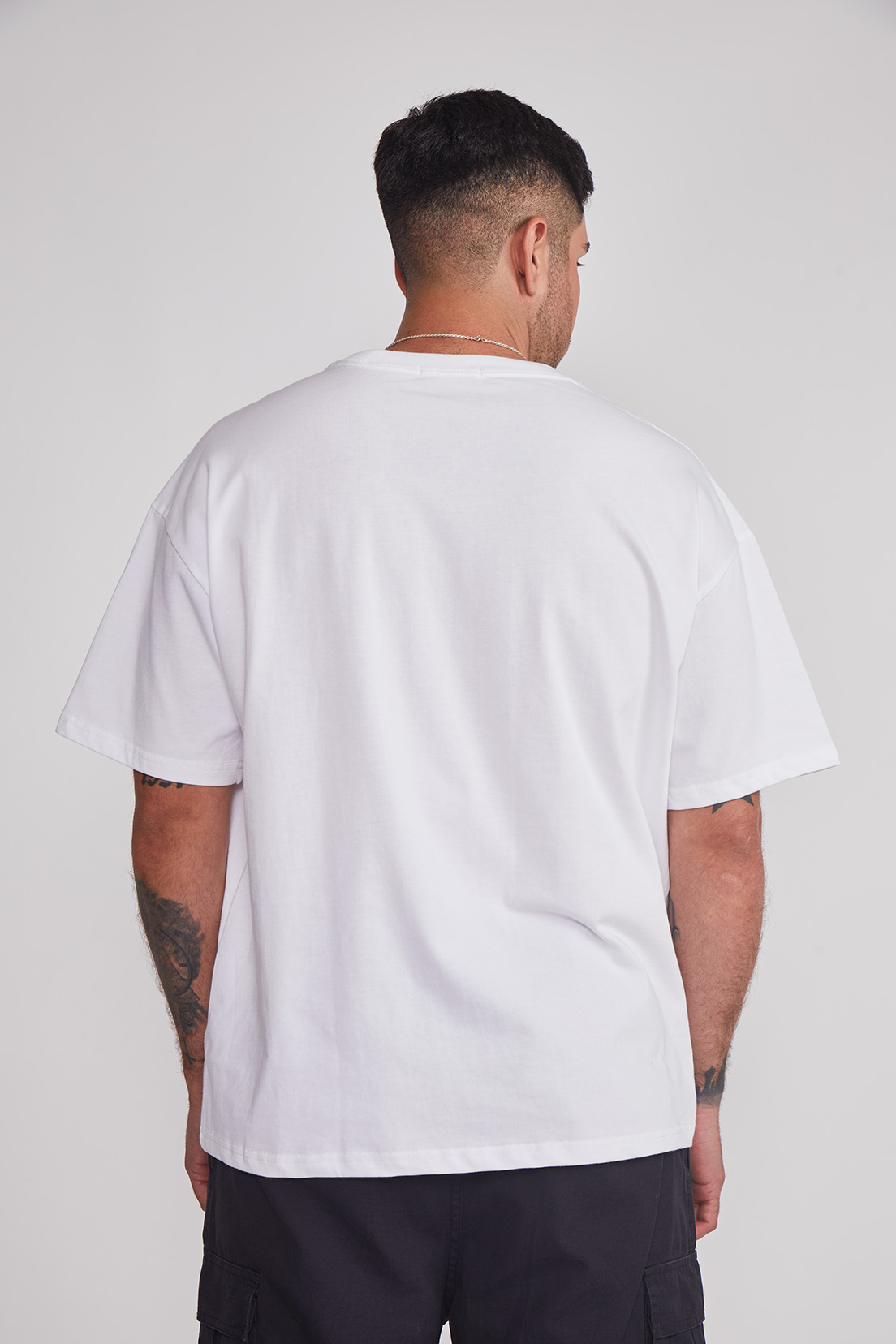 Polera Hombre Oversize Death Blanco Sioux 2