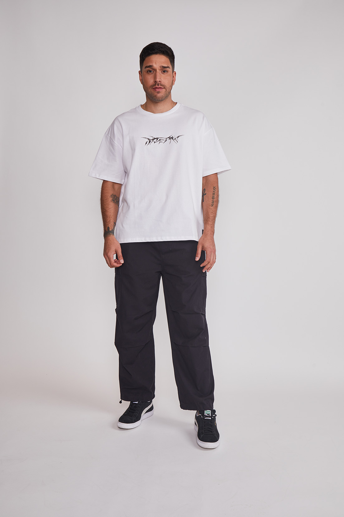 Polera Hombre Oversize Death Blanco Sioux 5