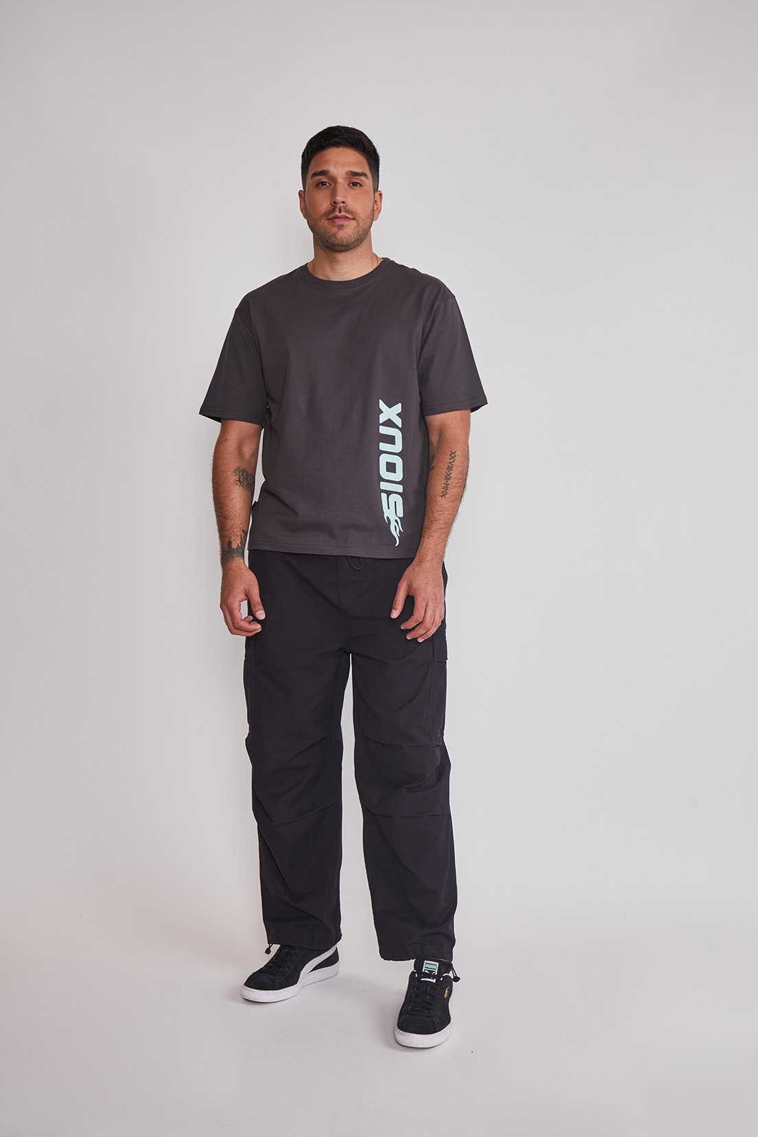 Polera Hombre Boxy Gris Sioux 5