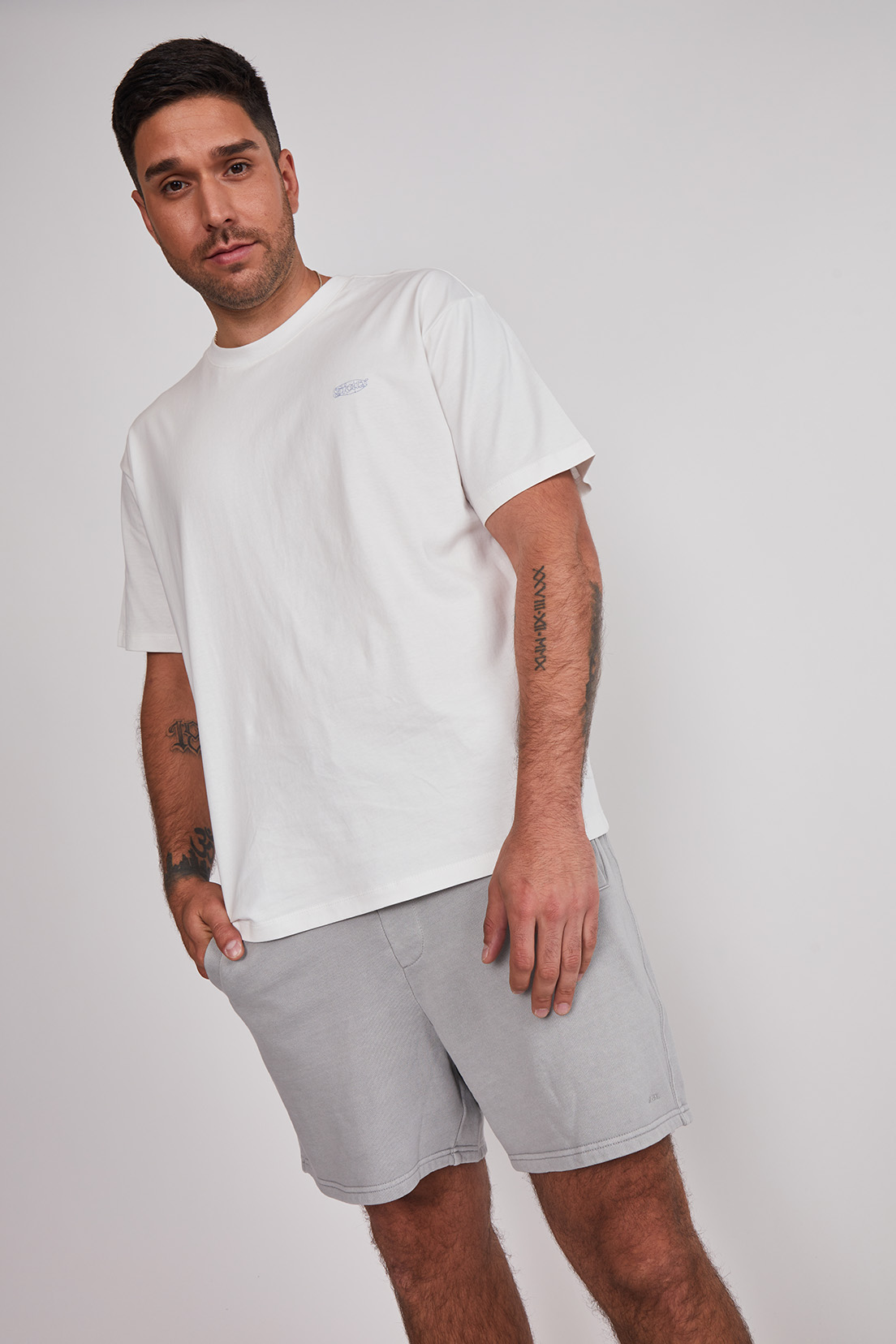 Bermuda Hombre Franela Lavada Gris Sioux 3