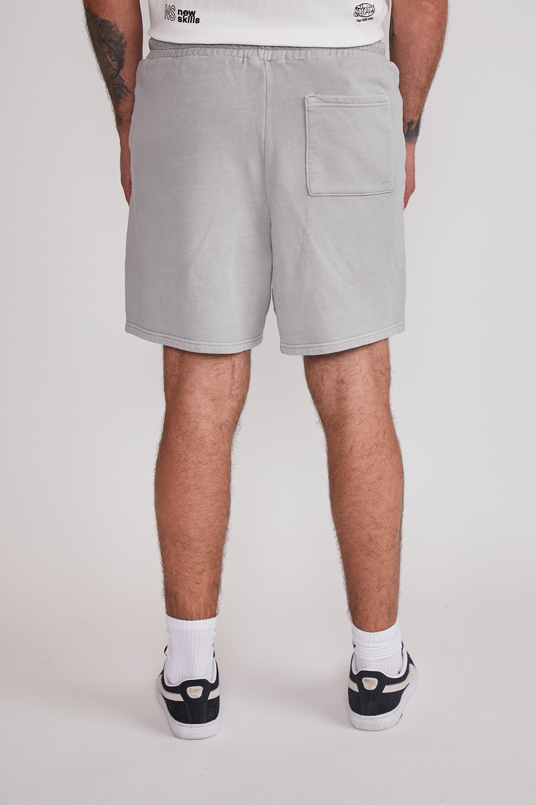 Bermuda Hombre Franela Lavada Gris Sioux 2
