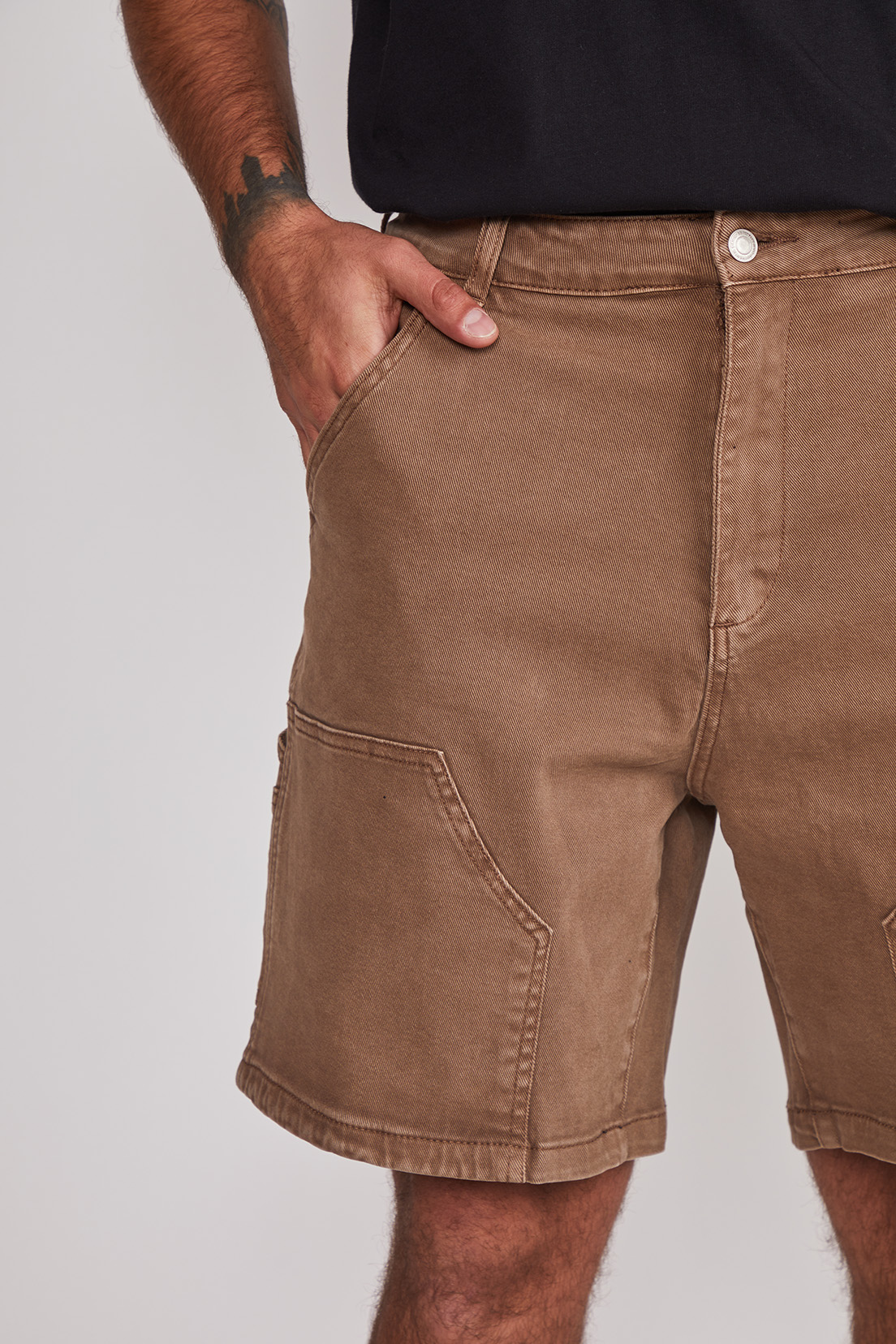 Bermuda Hombre Carpintero Café Sioux 4