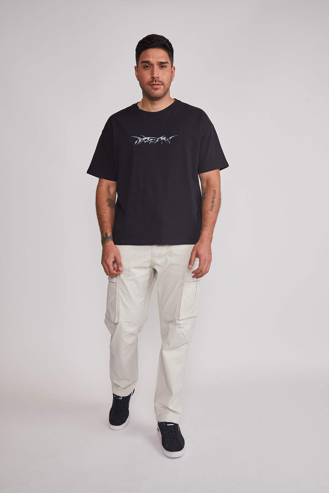 Polera Hombre Boxy Pegasus Negro Sioux 5