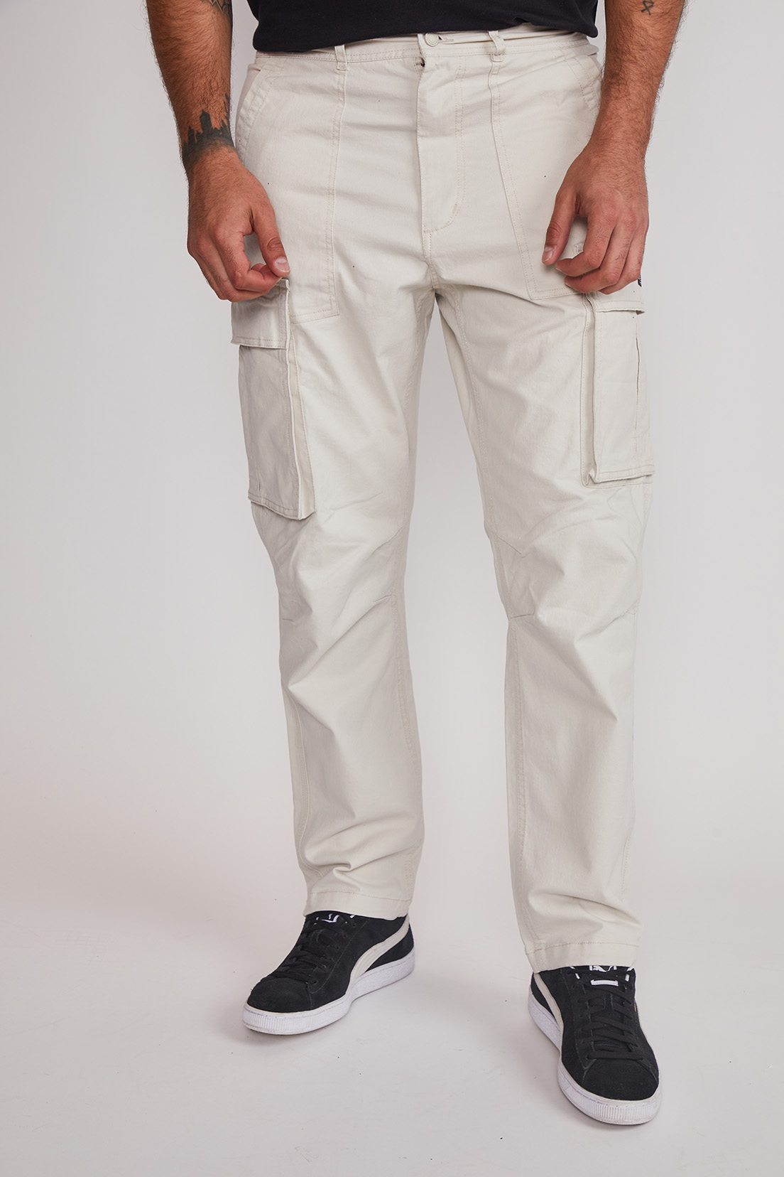 Pantalón Hombre Cargo Relaxed Crudo Sioux 1